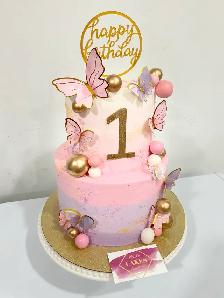 Butterfly cakes , 1st birthday cake - Photo 4