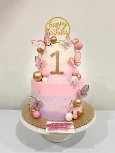 Butterfly cakes , 1st birthday cake - Photo 6