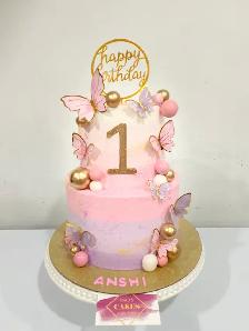 Butterfly cakes , 1st birthday cake - Photo 9