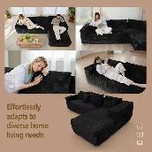 Brand New L-shape 104" Sofa Bed Memory Foam Couch Selling $499 - Photo 8