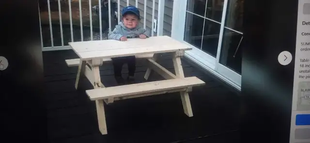 kids picnic table