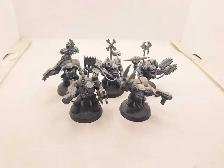 Warhammer 40k 5 Primed Black/gray ork Nobz