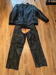 Unik Premium Leather Jacket and Chaps