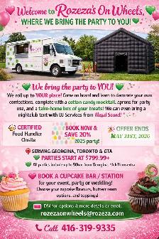 MOBILE BIRTHDAY PARTIES & CUPCAKE BAR &