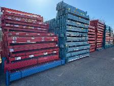 Used 8' long RediRack pallet racking beams available for sale.