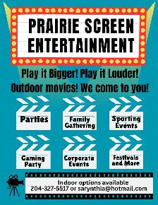 LARGE SCREEN MOVIES/PRESENTATIONS