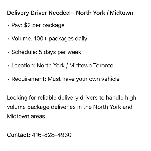 Delivery Driver