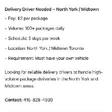 Delivery Driver