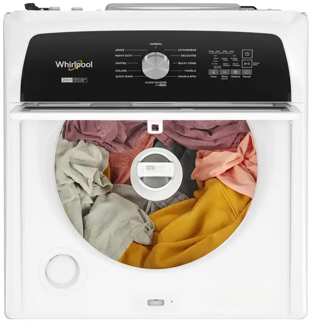 Whirlpool Top Load Washer & Dryer Pair Sale WTW5057LW, YWED5050L - Photo 3