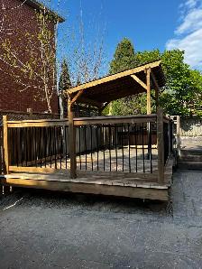 Composite and wood deck build - Photo 4