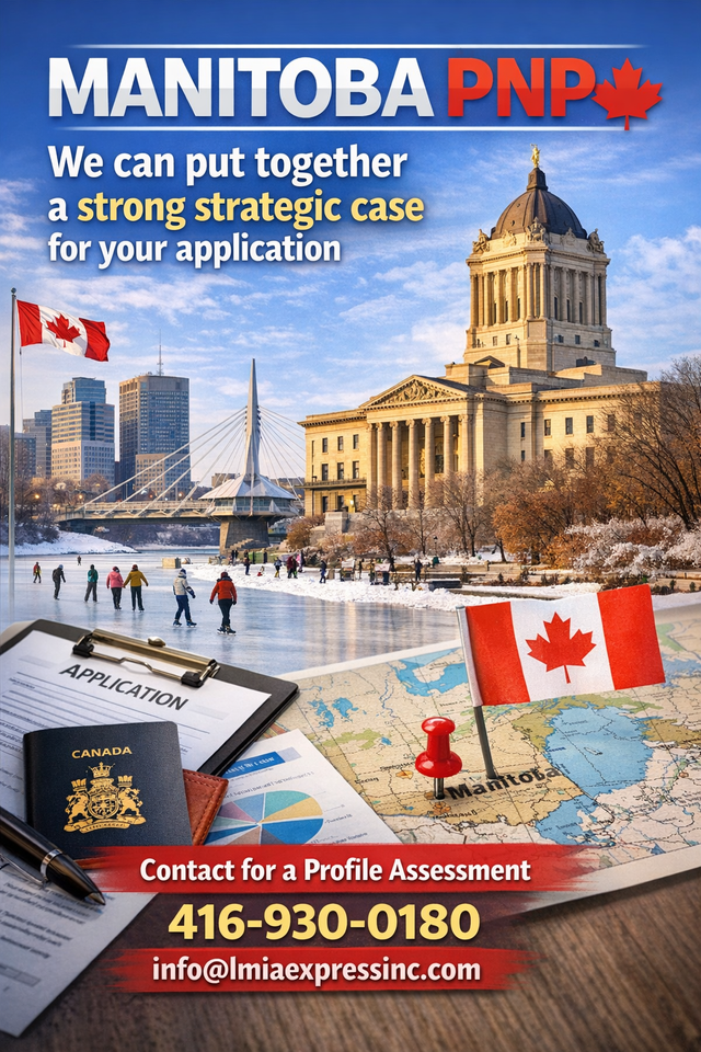 Manitoba PNP – Pathway to Permanent Residence 416-930-0180