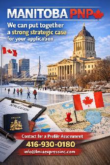 Manitoba PNP – Pathway to Permanent Residence 416-930-0180