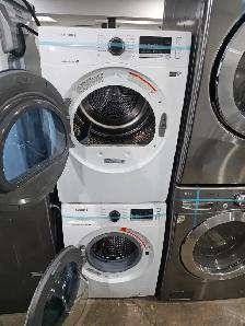 Apartment Size Samsung 24' White Stackable Washer & Dryer Set - Photo 8