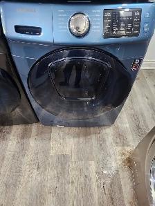 BEAUTIFUL Samsung 27' Blue Front-Load Stackable Washer Dryer Set - Photo 2