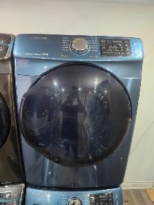 BEAUTIFUL Samsung 27' Blue Front-Load Stackable Washer Dryer Set - Photo 5
