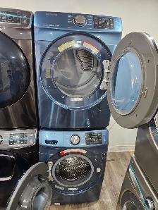 BEAUTIFUL Samsung 27' Blue Front-Load Stackable Washer Dryer Set - Photo 8