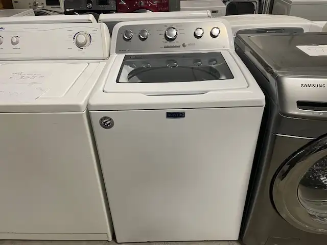 Laveuse seule top load blanche grande capacité Maytag
