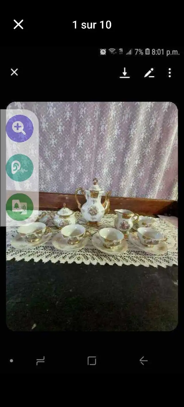 Service à thé chinois 15x morceaux vintage