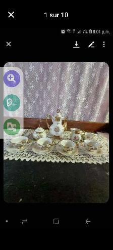 Service à thé chinois 15x morceaux vintage