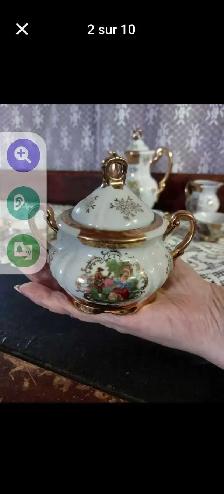 Service à thé chinois 15x morceaux vintage - Photo 2