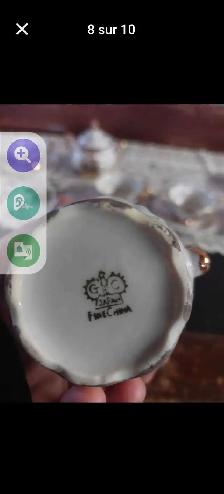 Service à thé chinois 15x morceaux vintage - Photo 8