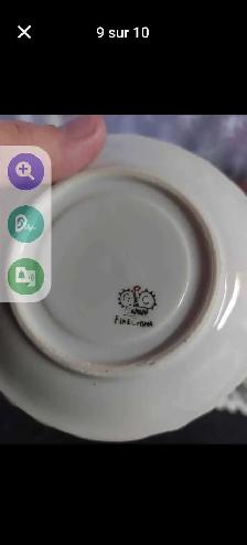 Service à thé chinois 15x morceaux vintage - Photo 9