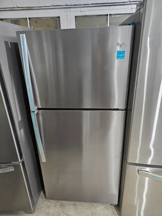Whirlpool 30' Stainless Steel Top Mount Freezer Bottom Fridge