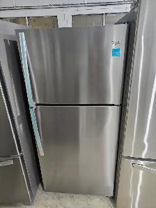 Whirlpool 30' Stainless Steel Top Mount Freezer Bottom Fridge