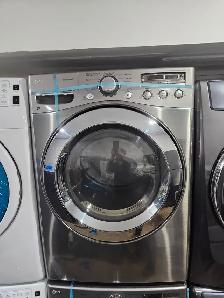 LG Stainless Steel 27' Front-Load Stackable Washer & Dryer Set - Photo 5