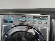 LG Stainless Steel 27' Front-Load Stackable Washer & Dryer Set - Photo 6