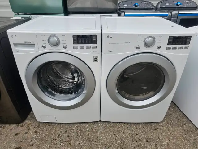 LIKE NEW LG 27' White Front-Load Stackable Washer Electric Dryer