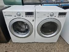 LIKE NEW LG 27' White Front-Load Stackable Washer Electric Dryer