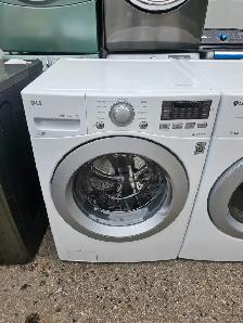 LIKE NEW LG 27' White Front-Load Stackable Washer Electric Dryer - Photo 2