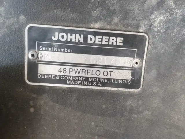 Power Flow bagger for a John Deere LT166 lawn tractor