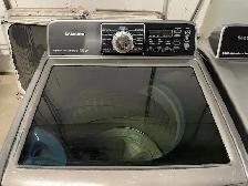 Laveuse sécheuse top load grises grande capacité Samsung - Photo 2