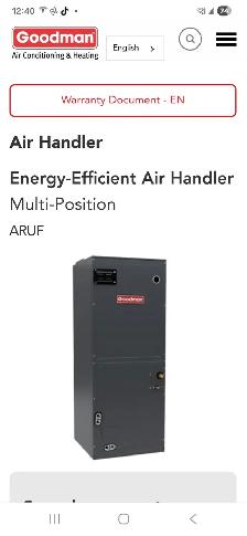 Air Handler - Energy - Efficient Air Handler Multi- Position - Photo 2