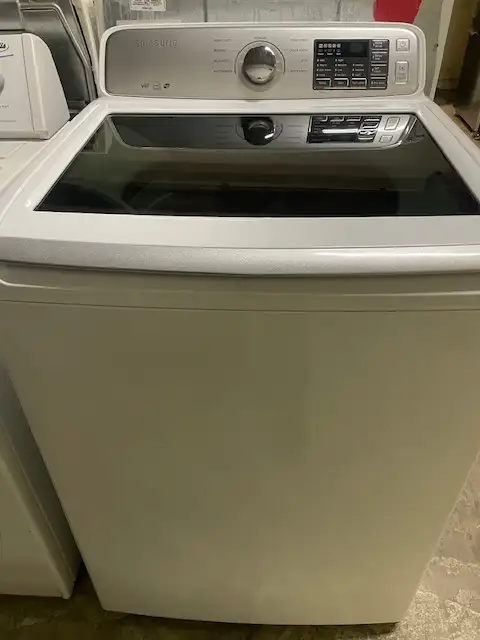 Laveuse seule top load blanche grande capacité Samsung