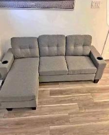 New L Shaped 3 Seater Relax Sofa-Free Delivery And COD