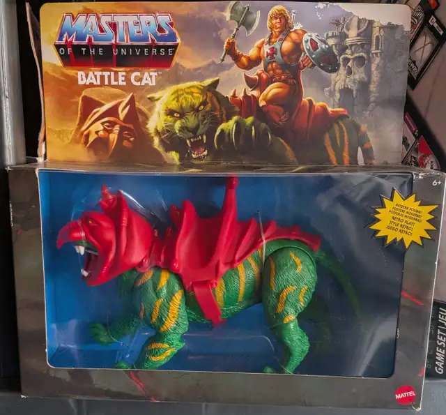 Masters of the Universe MOTU Battle Cat Action Figure Damaged Bo