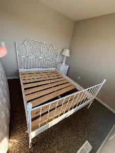 IKEA QUEEN SIZE METAL BED FRAME