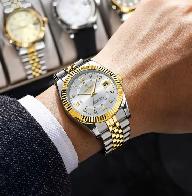 Ship only New POEDAGAR Men Wristwatch Waterproof Date Stainless