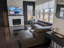 Sectionnel en cuir - Maison Corbeil - Photo 3