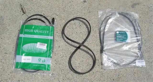 TORO SELF PROPELLED LAWNMOWER CABLES AND DRIVE BELT