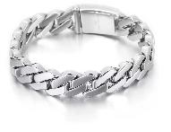 Ship only New Cuban Curb 76g Stainless Steel 316L 13mm 8.5'' Nev