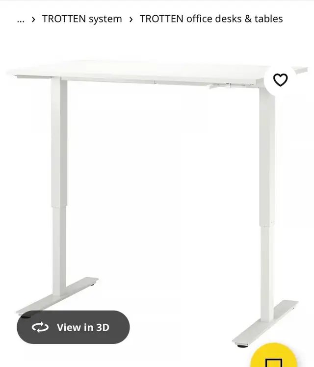 IKEA Trotten adjustable office table