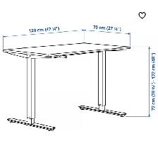 IKEA Trotten adjustable office table - Photo 3