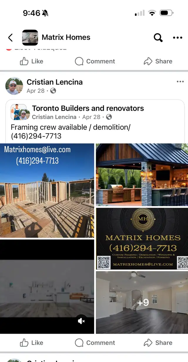 demolition crew / framing