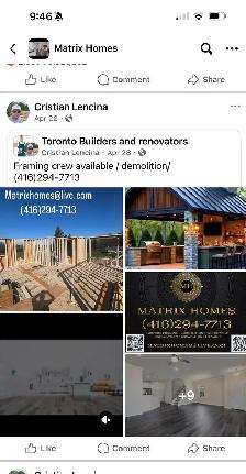 demolition crew / framing