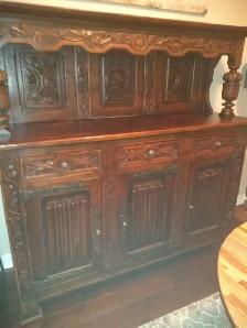 Beautifully carved antique sideboard