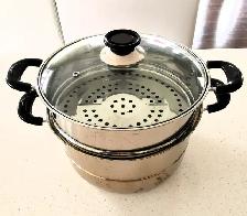 Stainless Steel Pot with Steamer